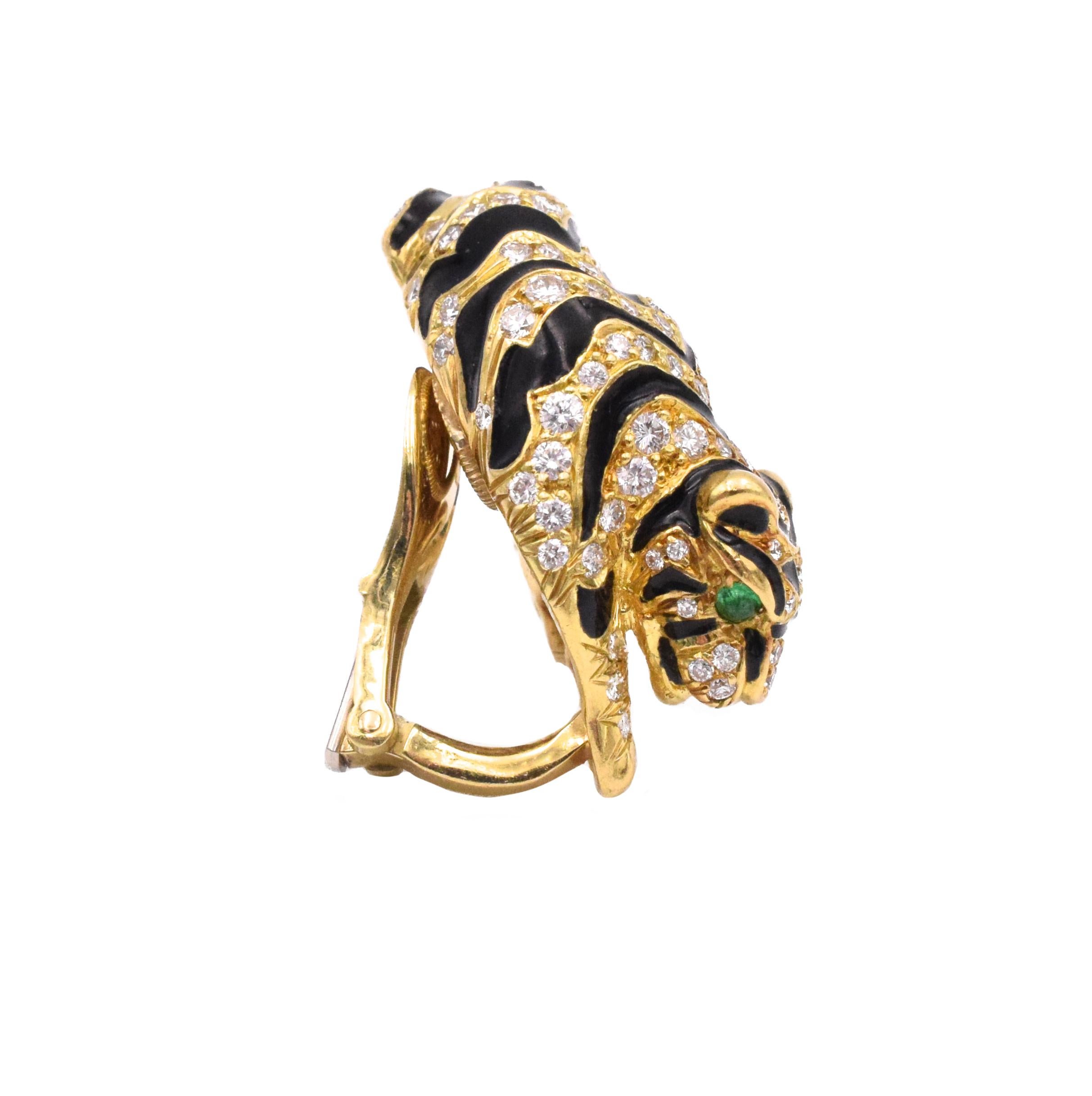 tiger earring