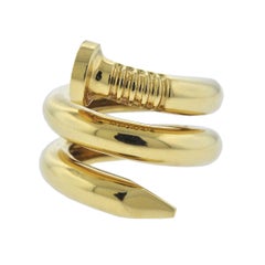 David Webb Tool Chest Gold Nail Wrap Ring
