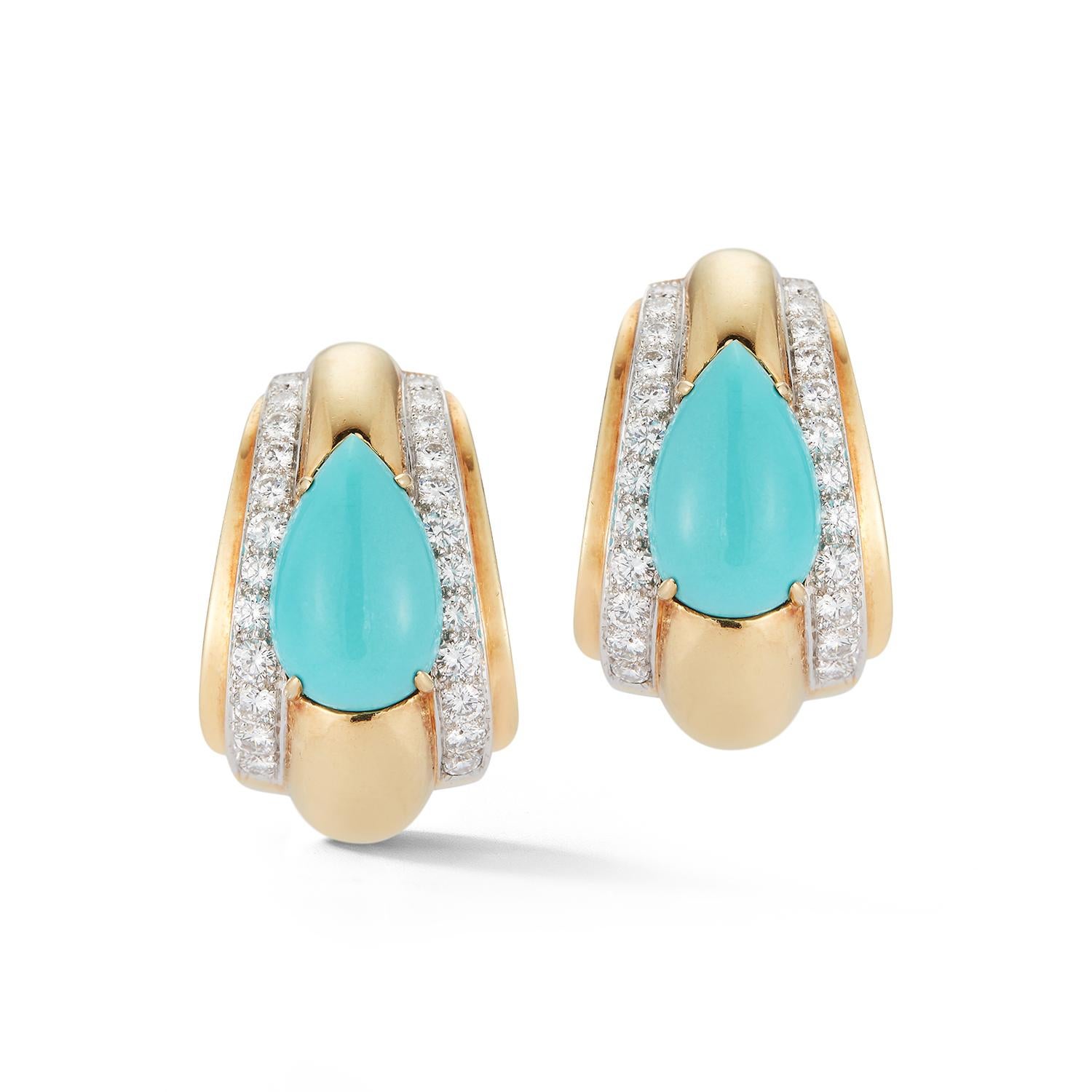 david webb turquoise earrings
