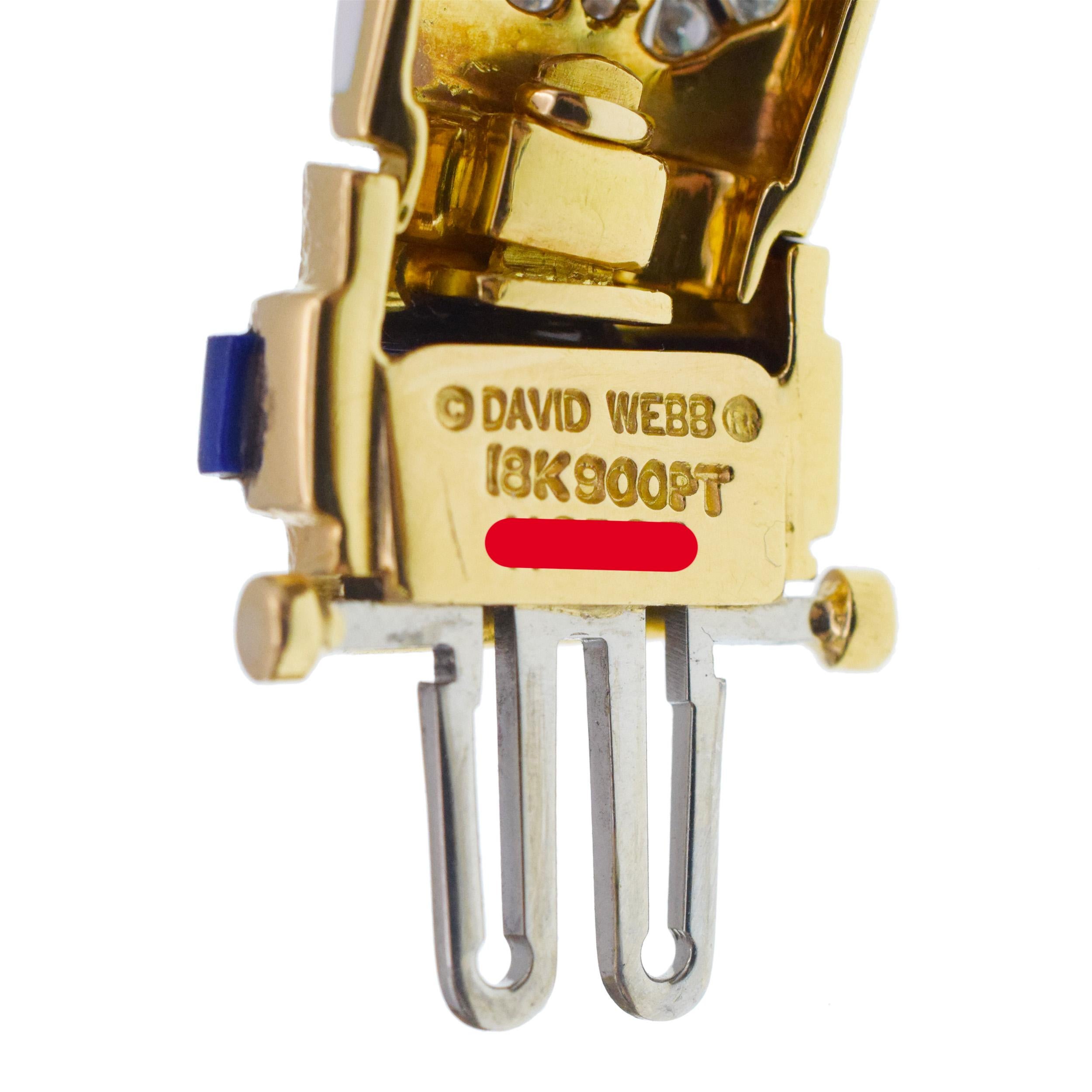 David Webb Türkis Lapislazuli Diamant-Halskette Damen im Angebot