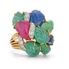 David Webb Tutti Frutti Ring