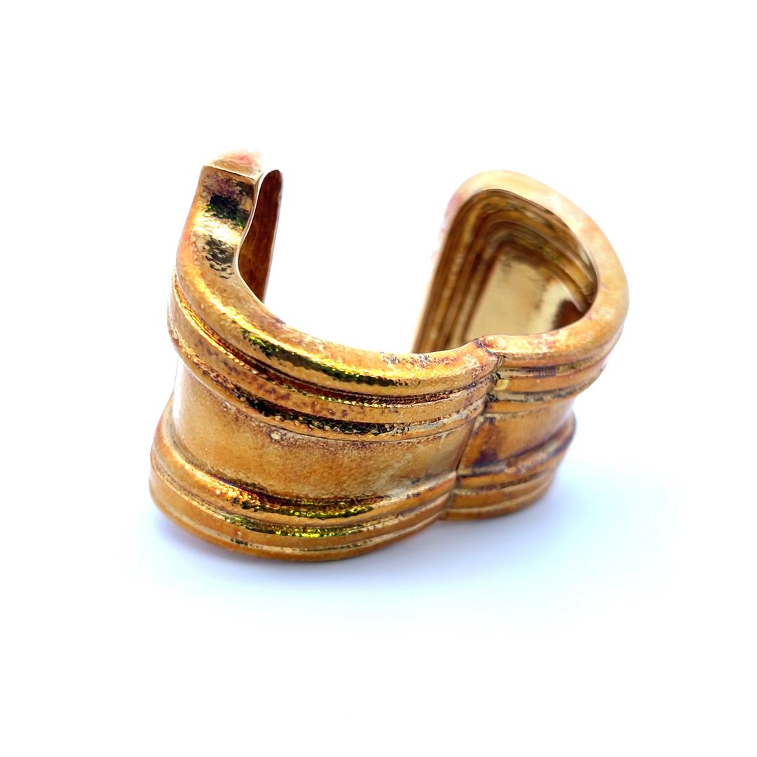 David Webb Bracciale d'epoca in oro giallo 18 carati da 146,40 grammi in vendita 8
