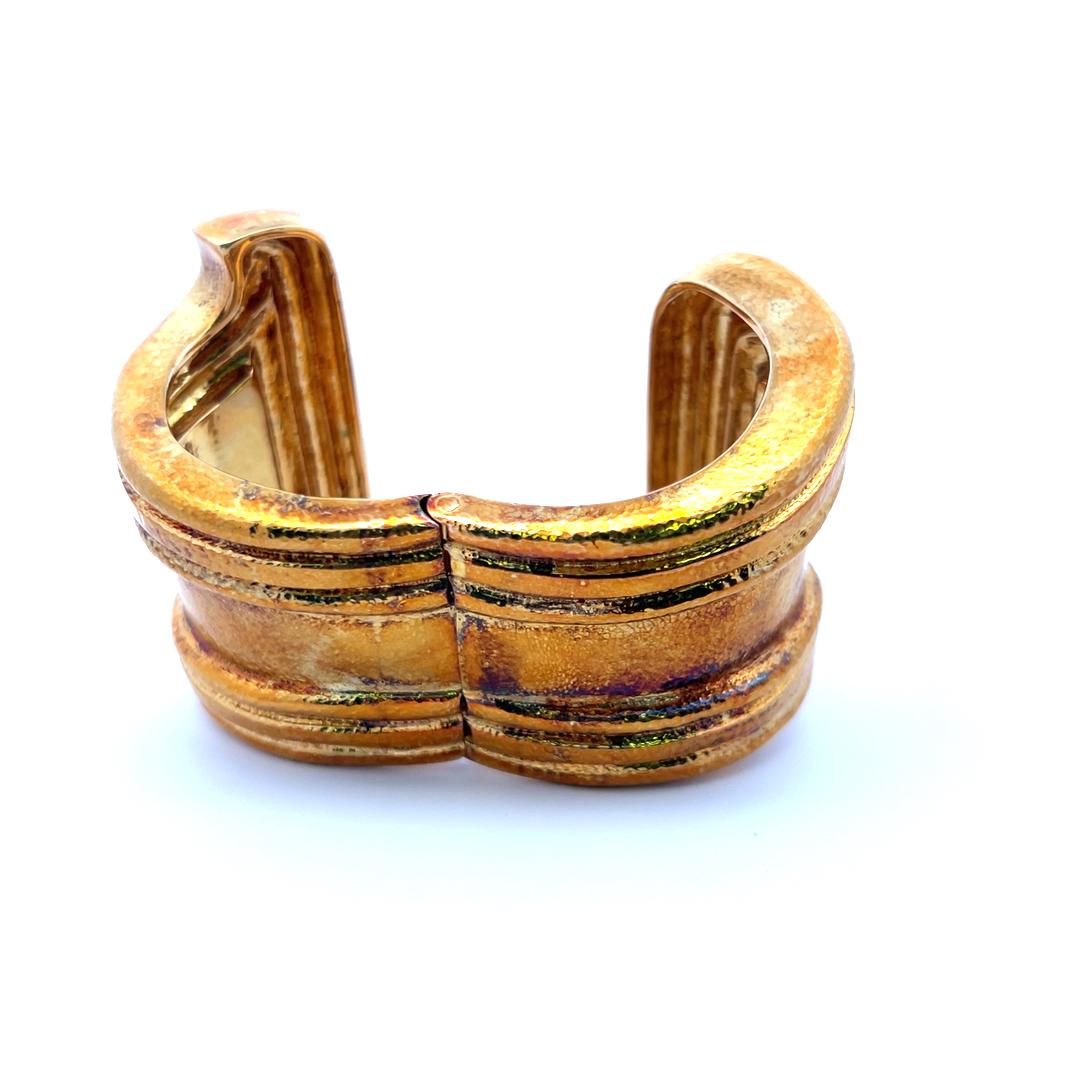 David Webb Bracciale d'epoca in oro giallo 18 carati da 146,40 grammi in vendita 9