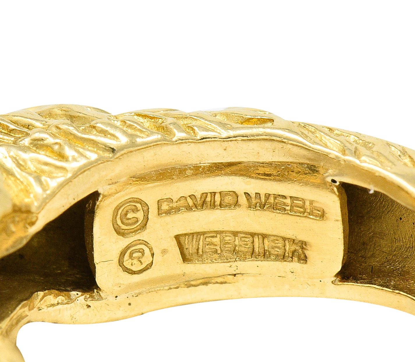 David Webb Vintage 18 Karat Yellow Gold Taurus Bull Kingdom Ring 2