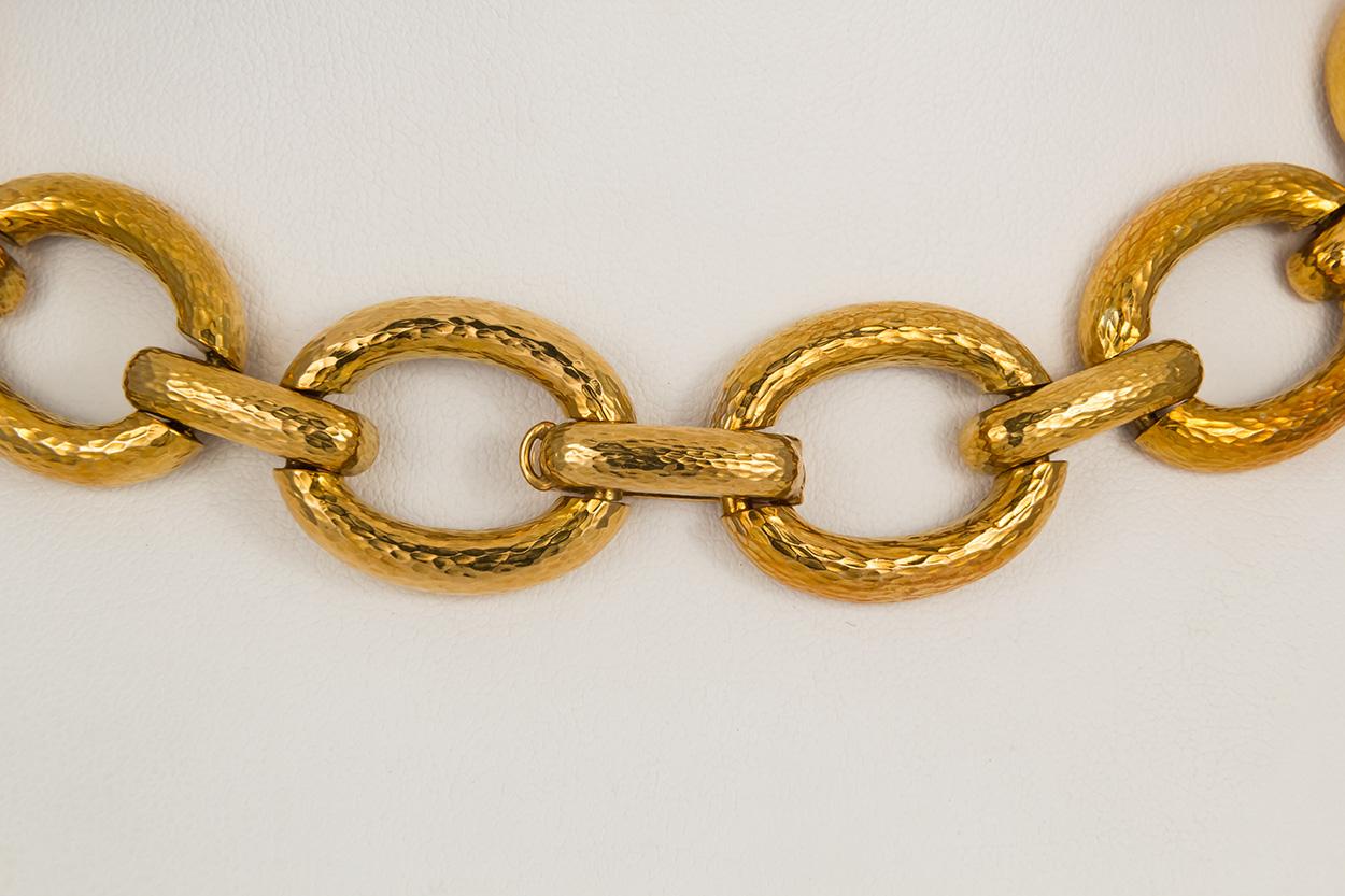 David Webb Vintage 18 Karat Gold and Rock Crystal Set, Necklace and Earrings 1