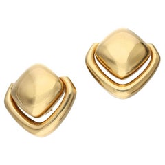 David Webb Vintage 42,49 Gramm 18 Karat Gelbgold Clip-On-Ohrringe