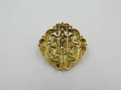 David Webb Yellow Gold Brooch