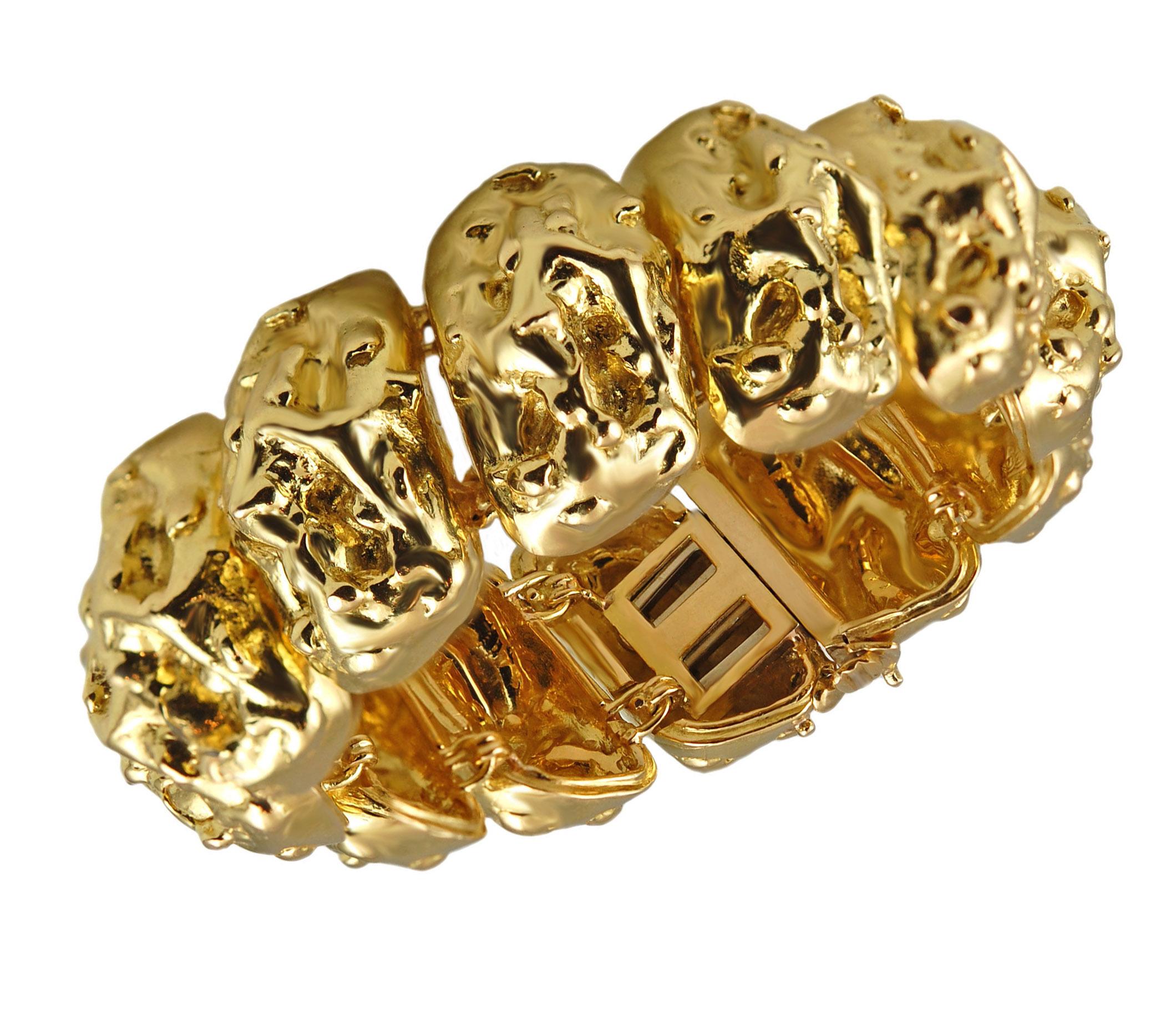 nugget gold bracelet
