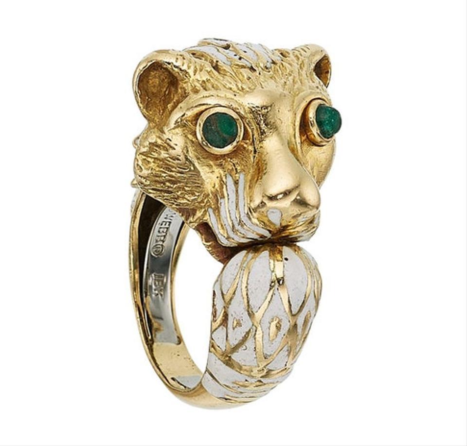 vintage lion ring