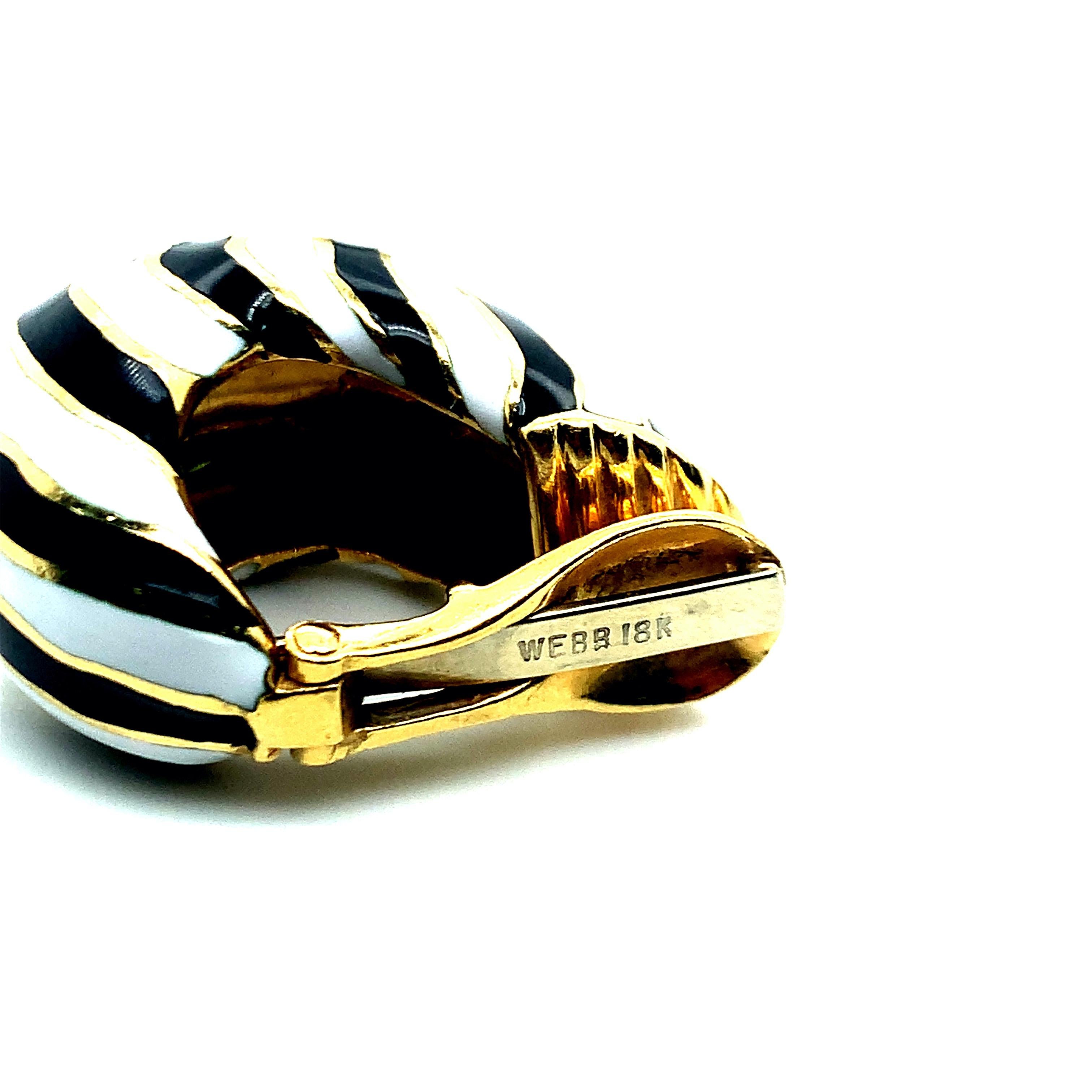 David Webb Zebra Ohrclips 2