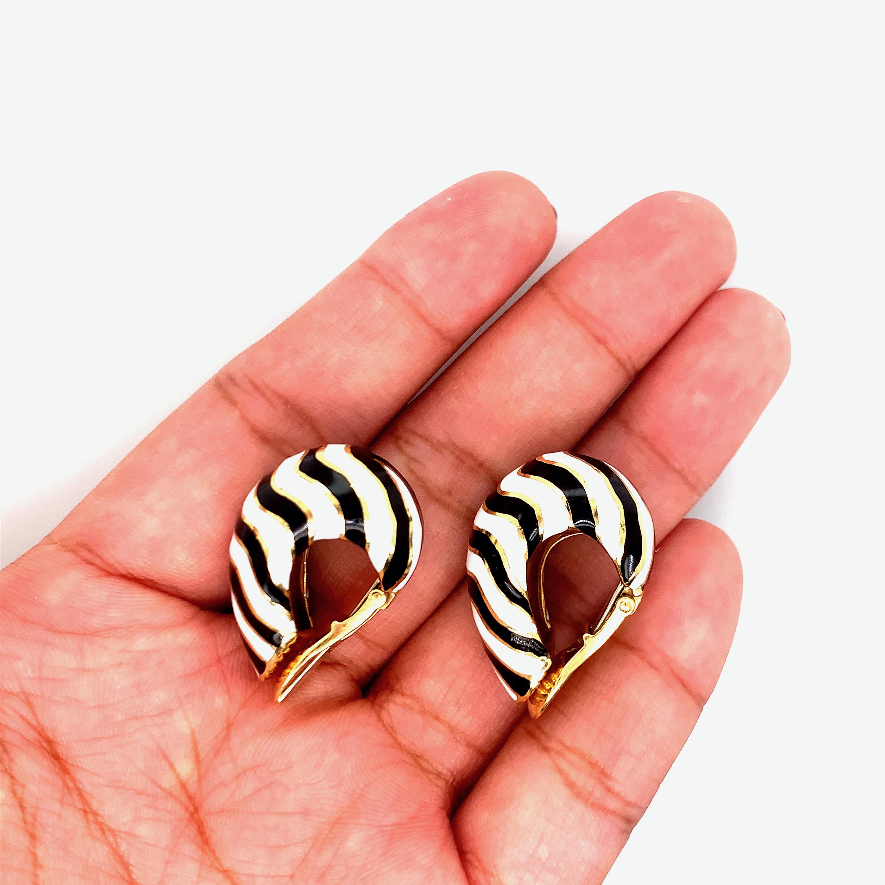 David Webb Zebra Ohrclips 4