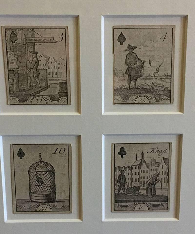 18th Century Playing Cards by David Weege, 1758 In Good Condition For Sale In Delft, NL