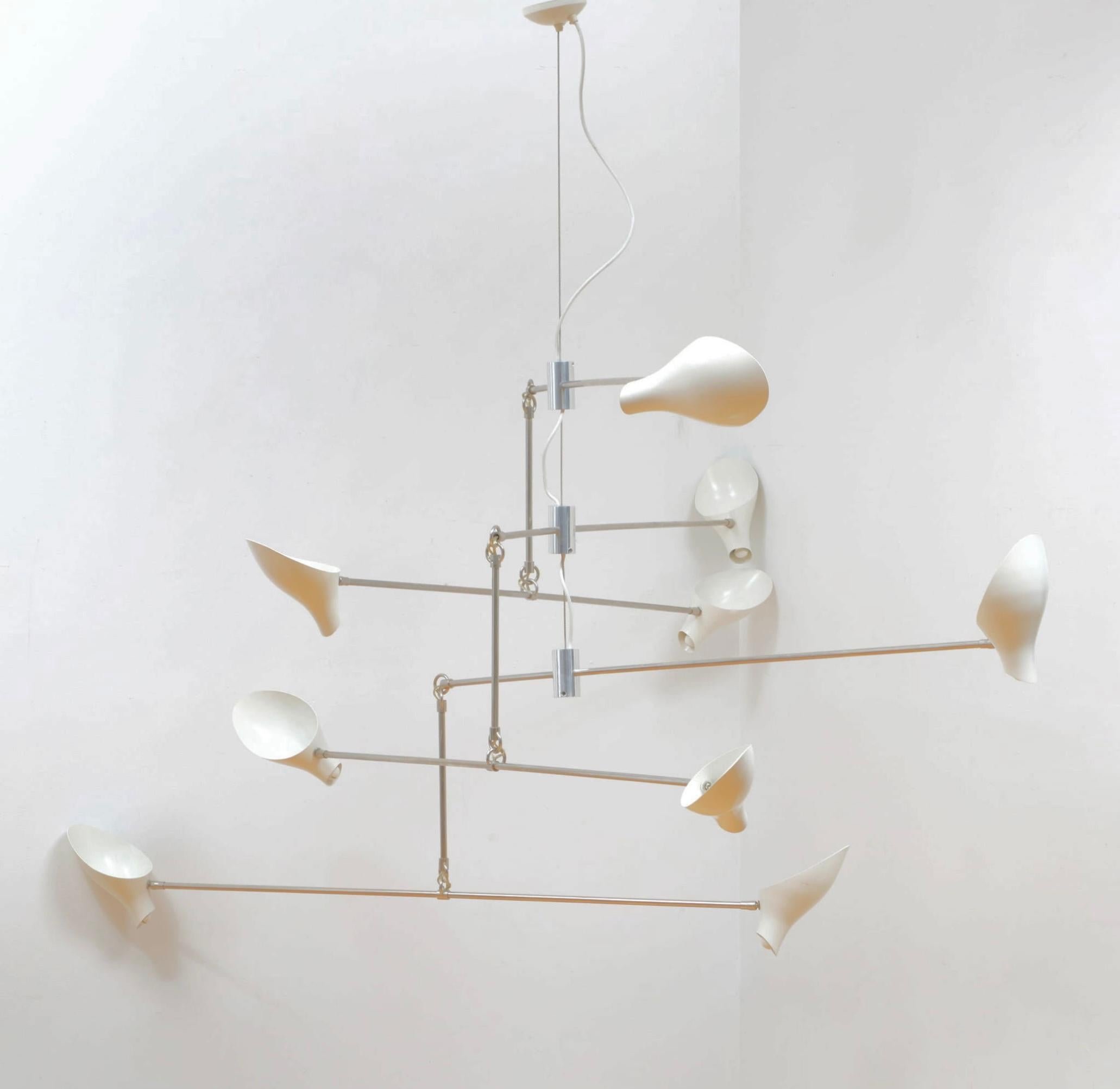 David Weeks Studio Bottle Tiered Mobil #405 9 Head Bullet Chandelier in vendita 5