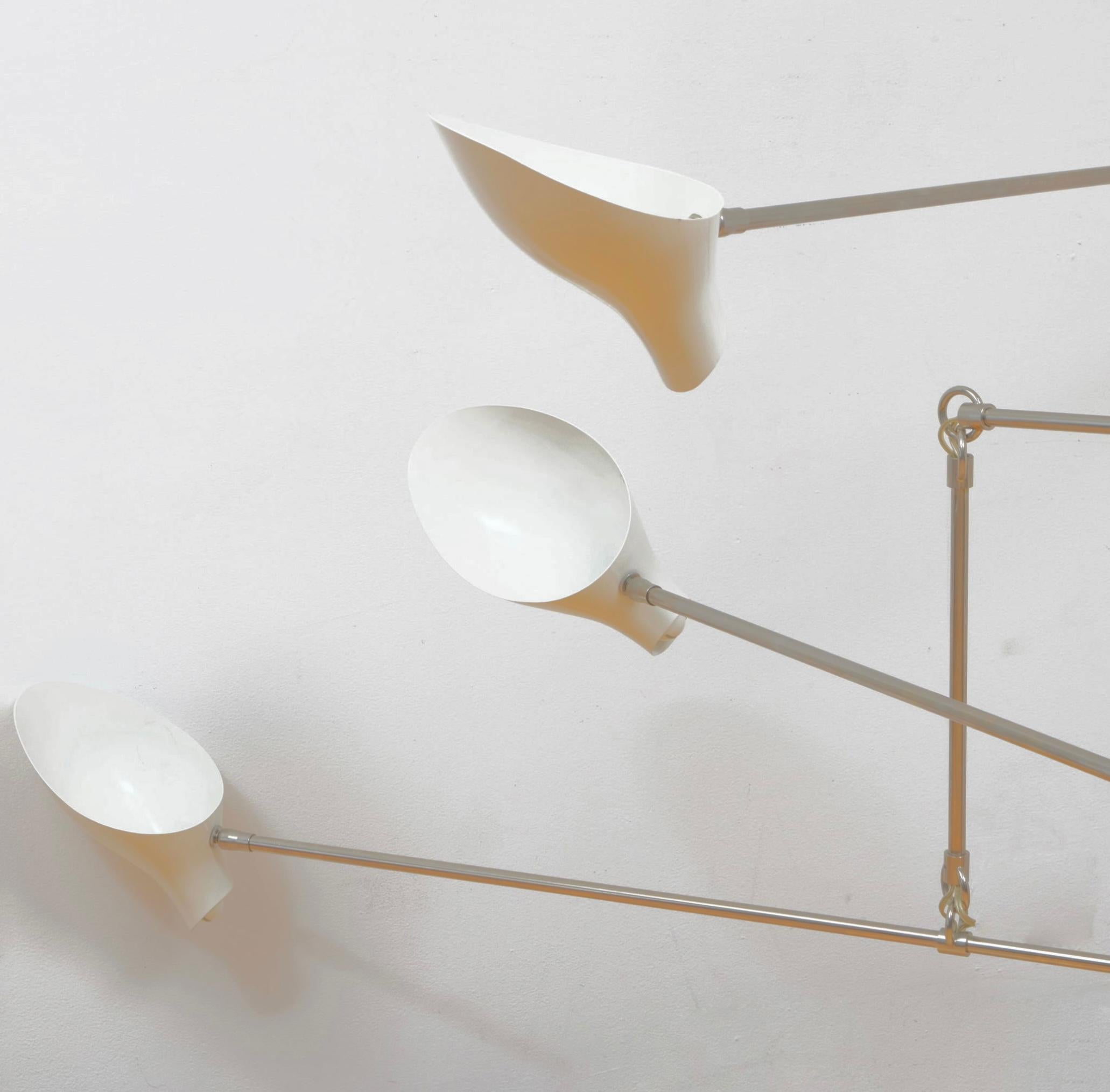 David Weeks Studio Bottle Tiered Mobil #405 9 Head Bullet Chandelier in vendita 6