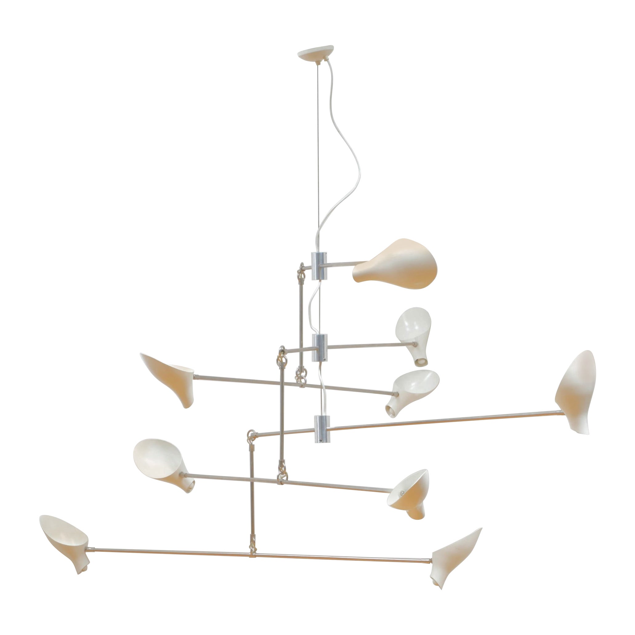 David Weeks Studio Bottle Tiered Mobil #405 9 Head Bullet Chandelier in vendita