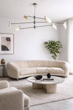 David Weeks Studio Bottle Tiered Pendant Chandelier No. 407, Three Stations