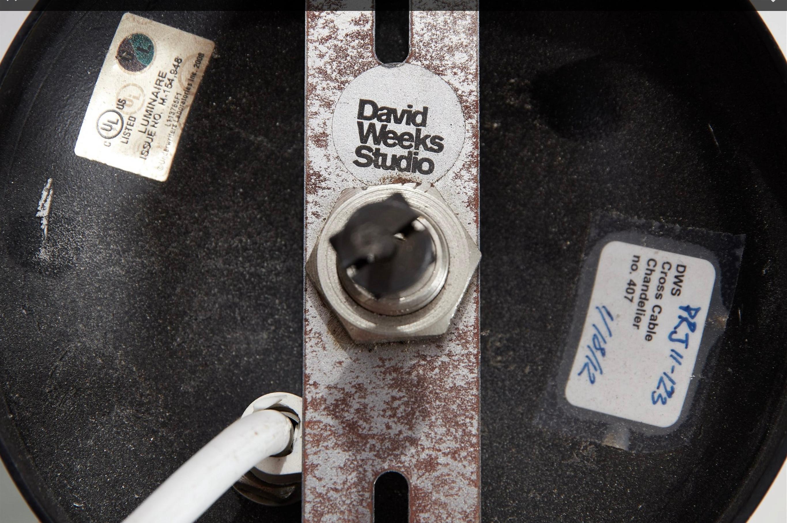 David Weeks Studio Plafone Ciondolo a forma di bottiglia  407 Lampadario in vendita 5