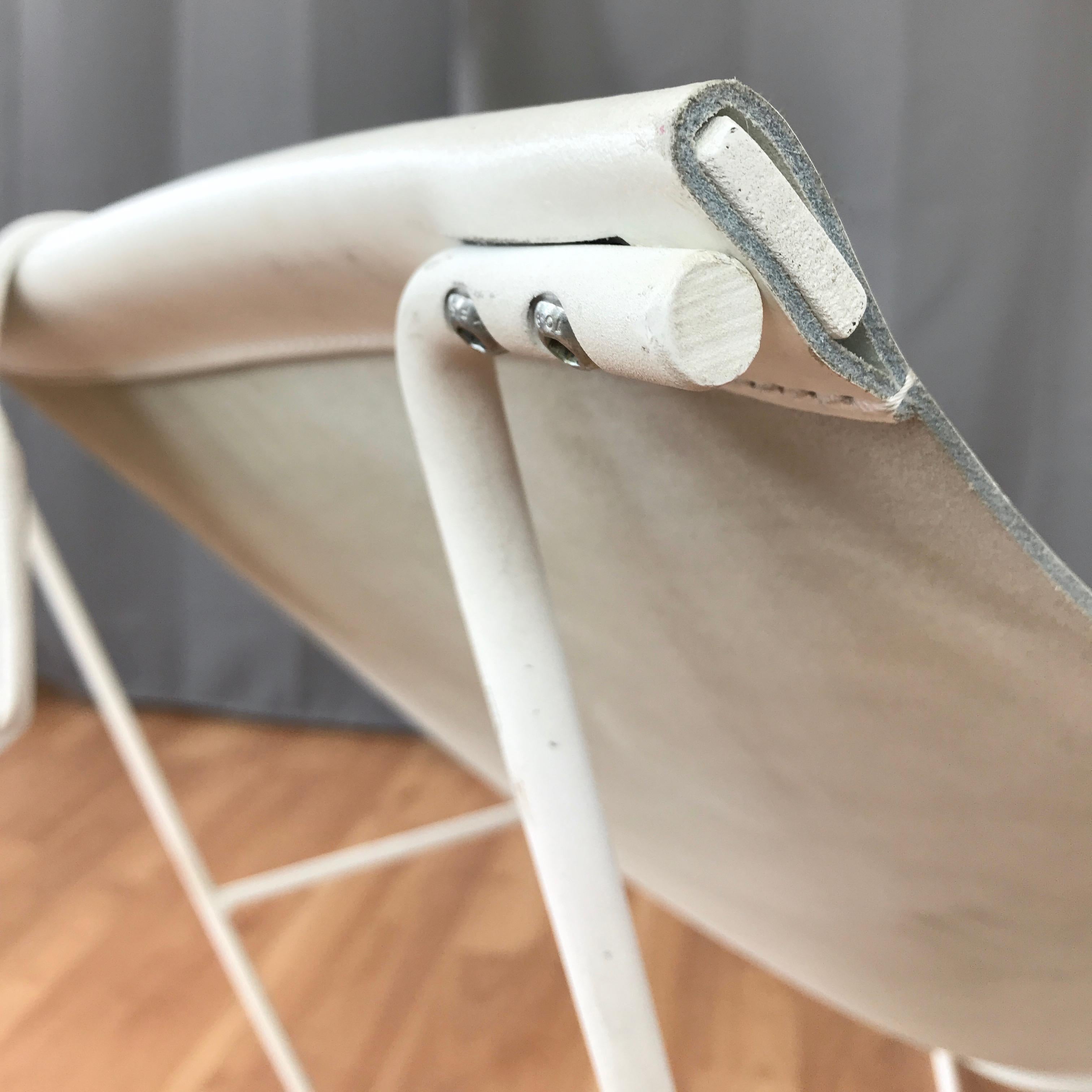 David Weeks, chaise en cuir blanc Semana Sling pour Habitat en vente 2