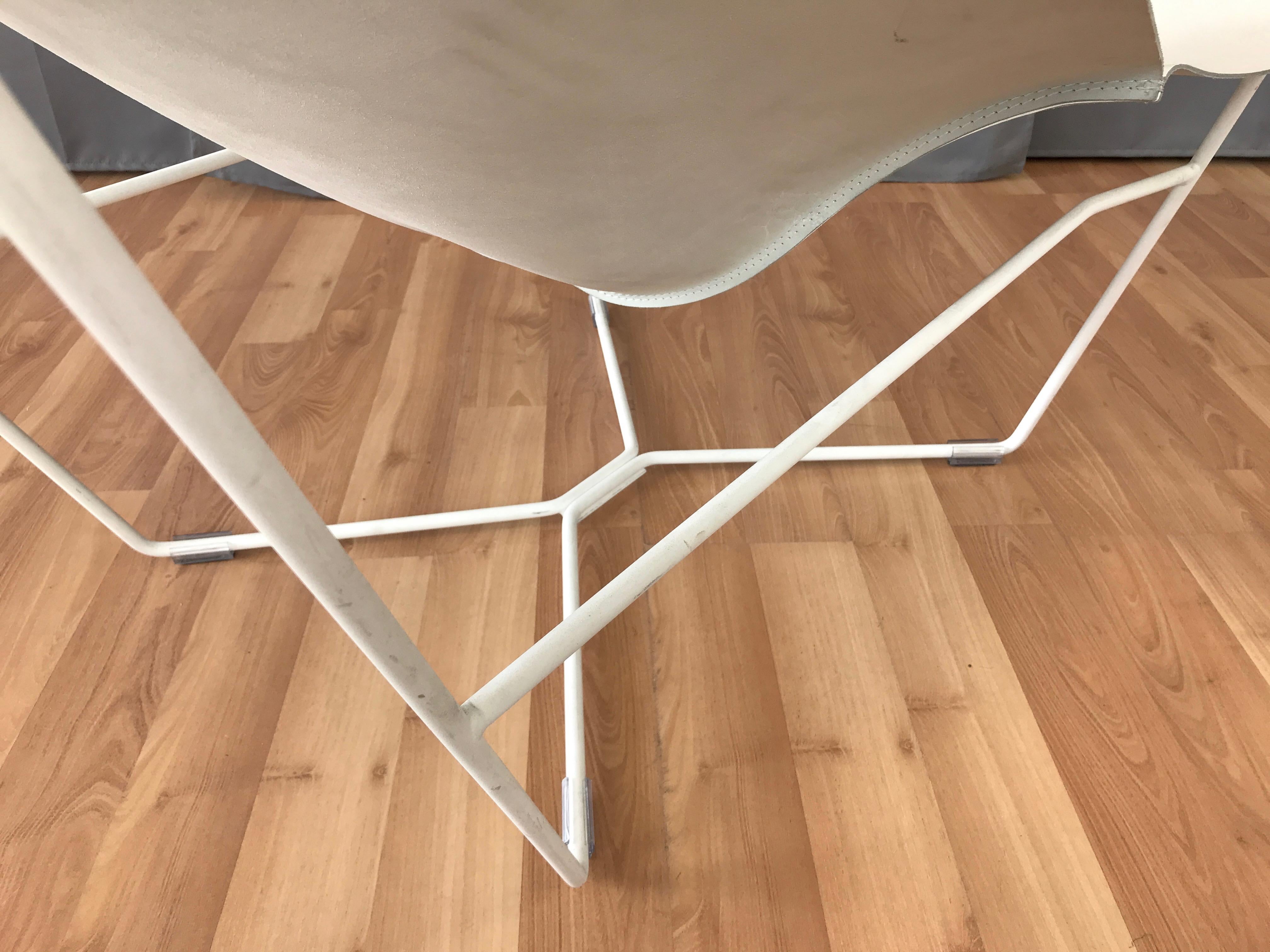 David Weeks, chaise en cuir blanc Semana Sling pour Habitat en vente 4