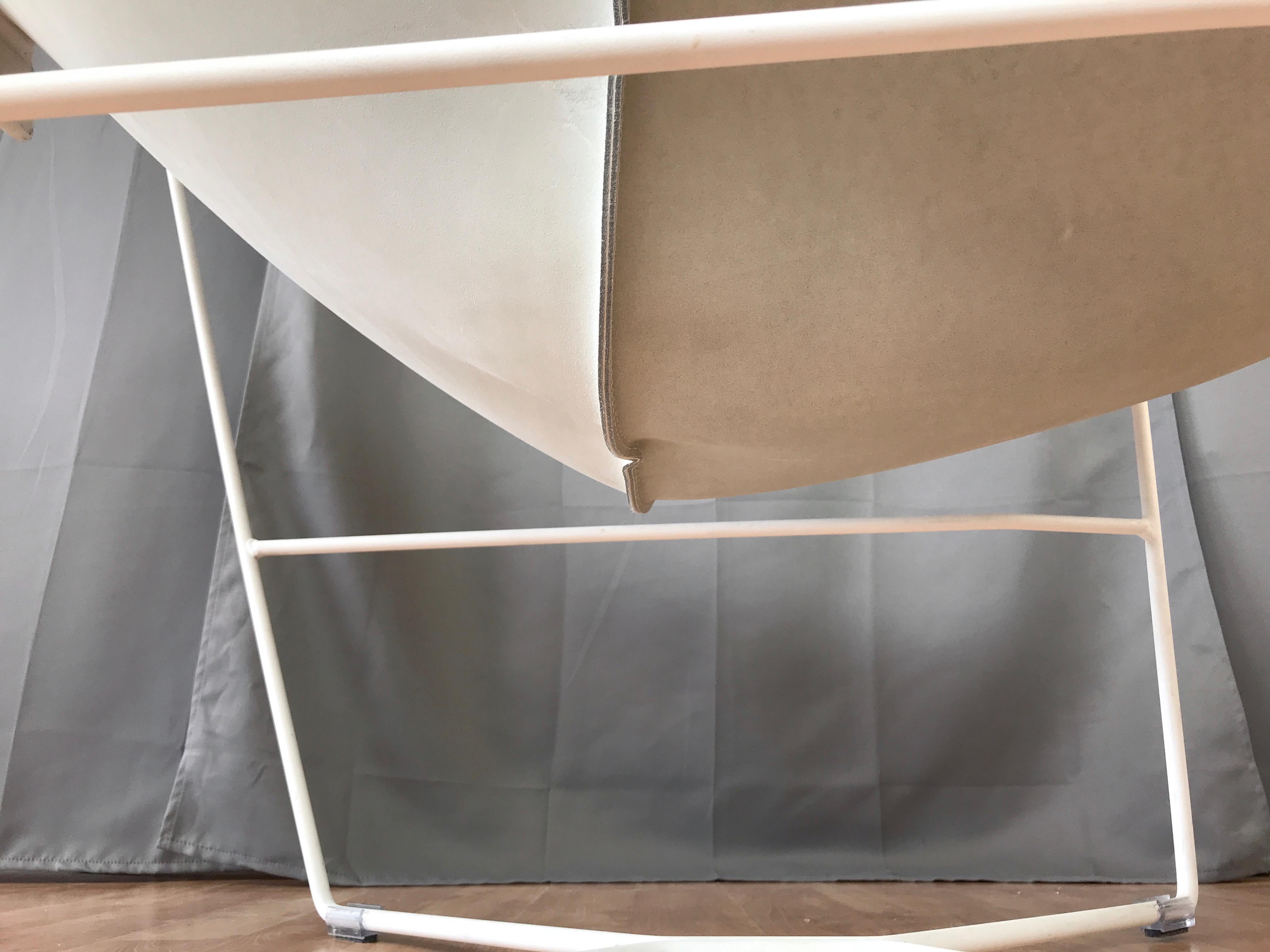David Weeks, chaise en cuir blanc Semana Sling pour Habitat en vente 5