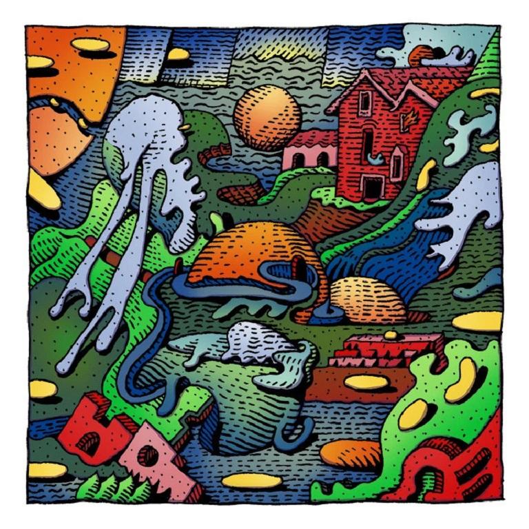 David Welker 4 Giclée Print Set For Sale 2