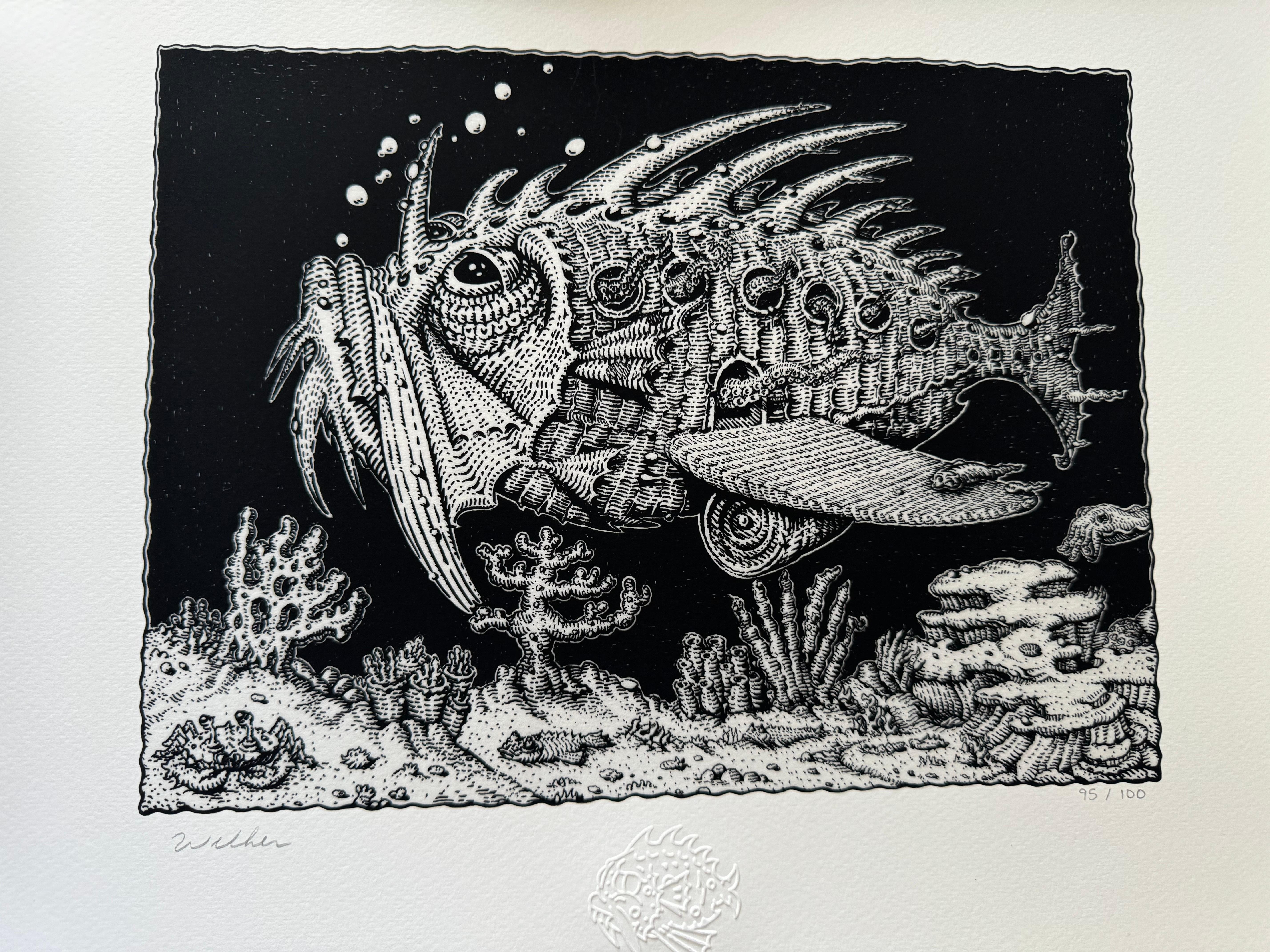 The Transport Fish Archival Pigment Print David Welker Poster Artist for Phish For Sale 1