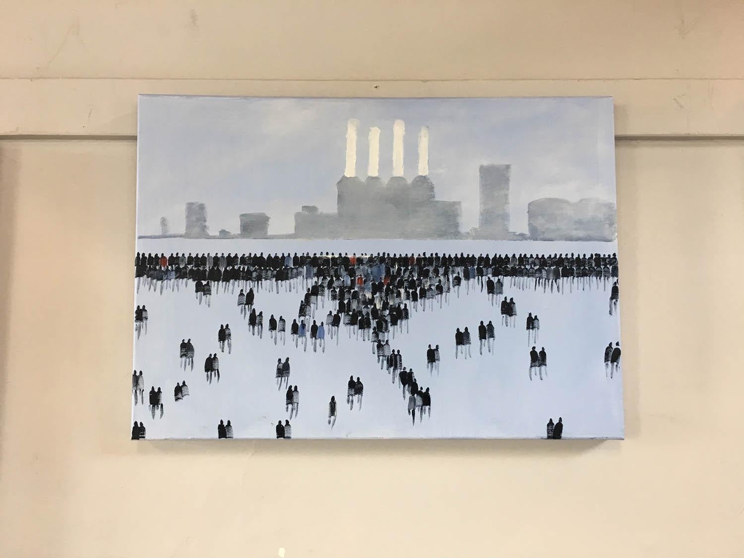 Battersea Power Station painting for sale - Painting by David Wheeler