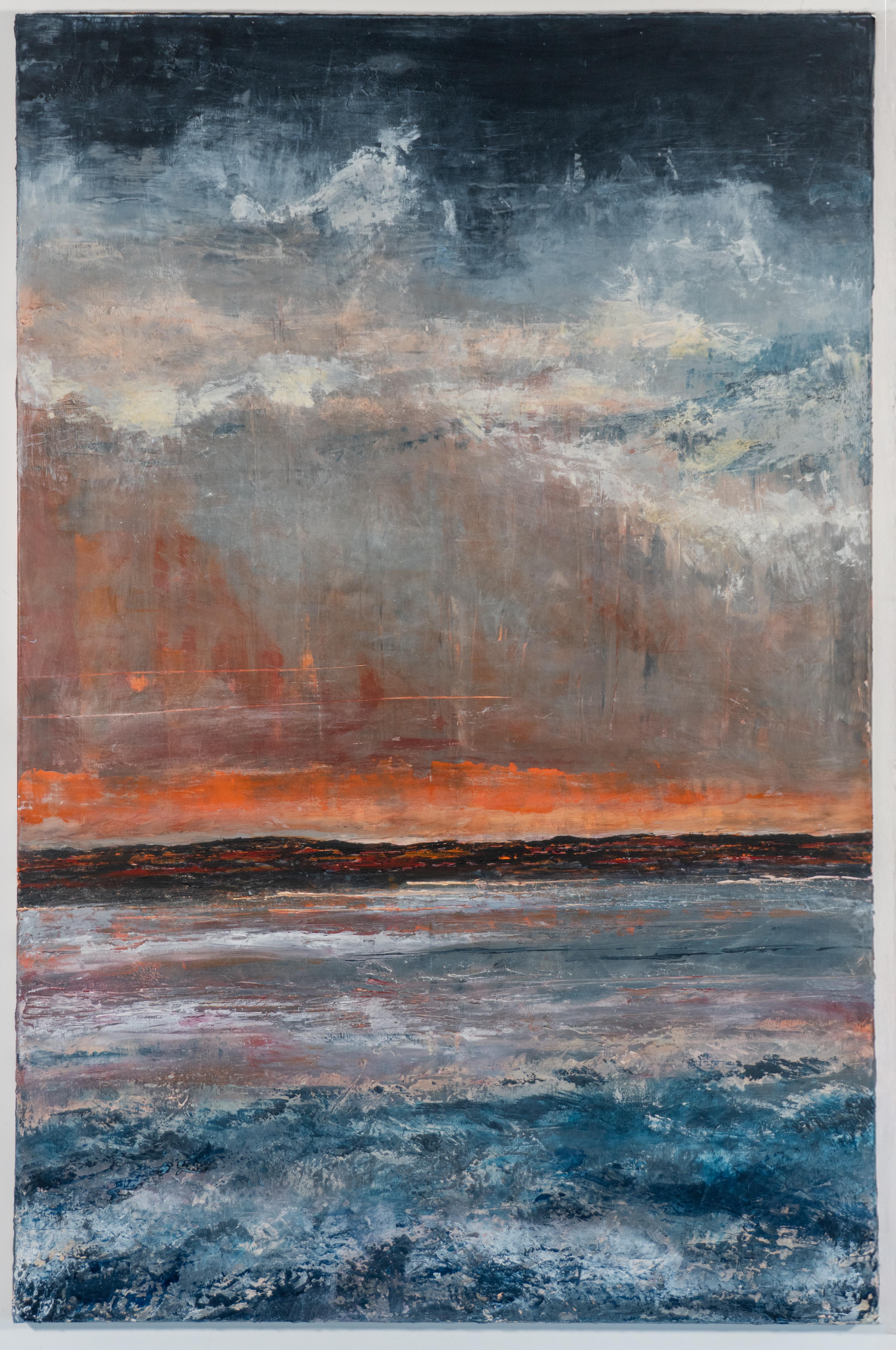 Seascape 15 - Peinture abstraite originale, grande mer Acrylique Oeuvre d'art unique