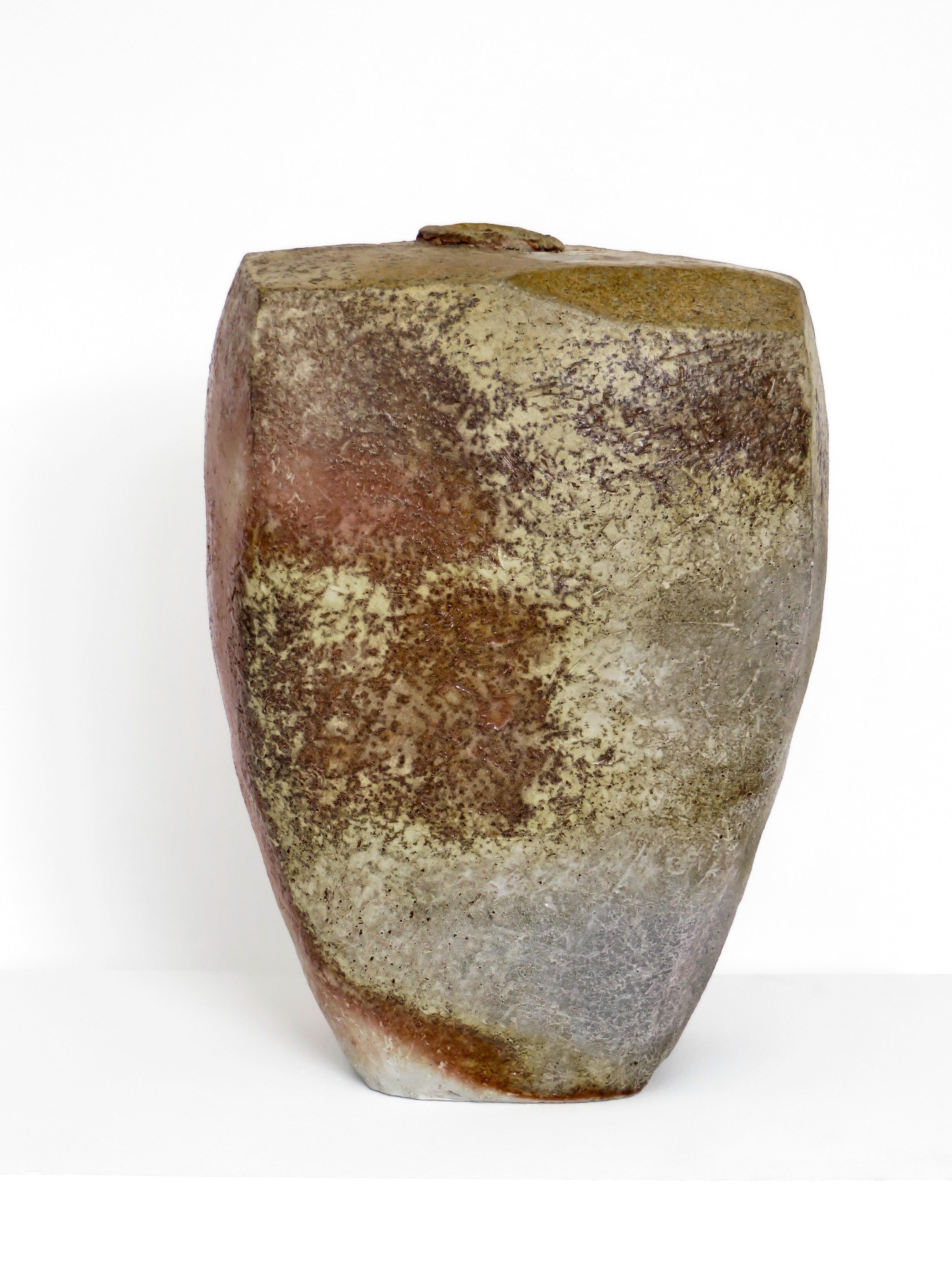 David Whitehead Ceramic Artist Wood Fired Ceramic Vase La Borne France 1