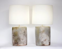 David Whitehead French Ceramic Contemporary Table Lamps La Borne