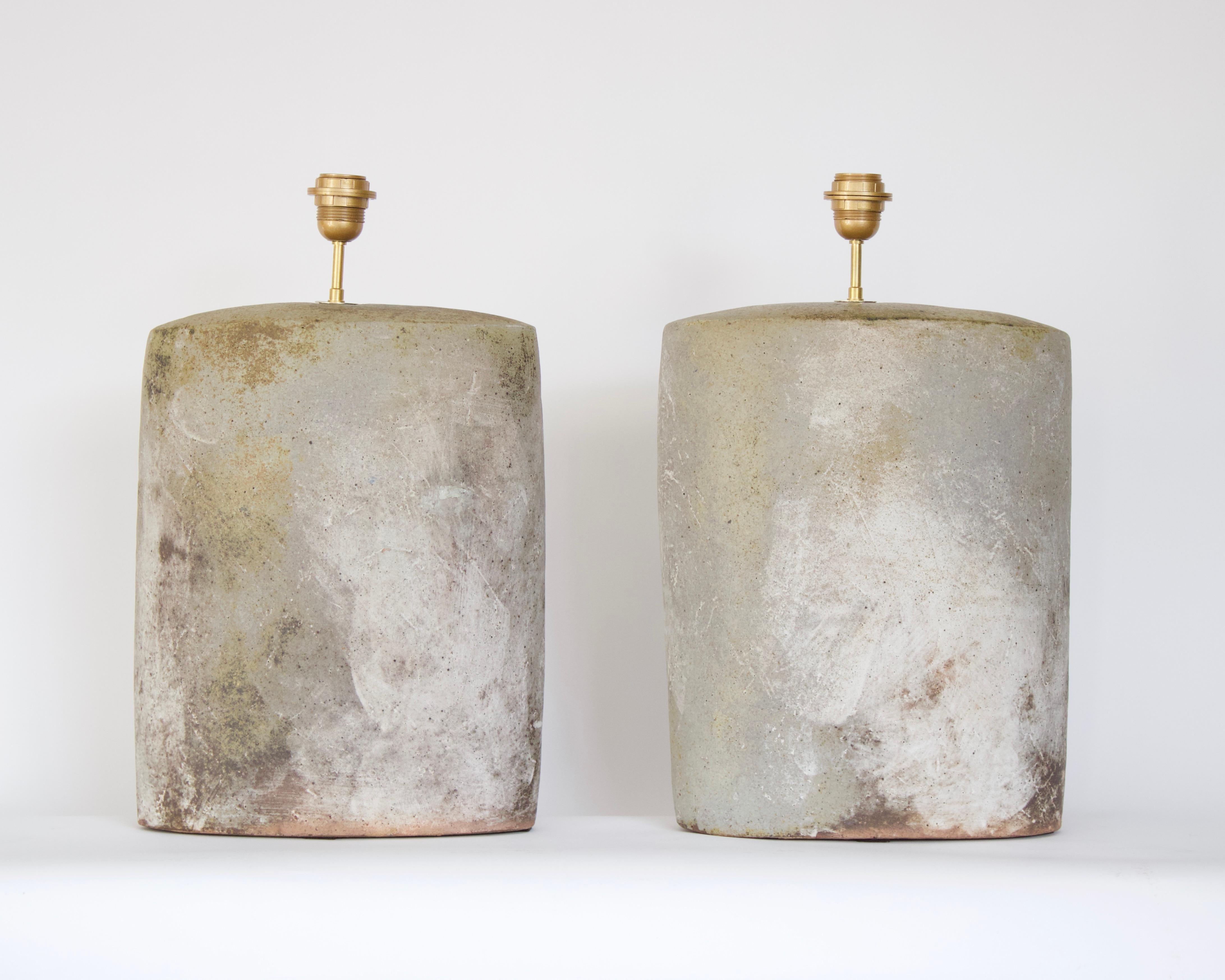 Modern David Whitehead French Ceramic Contemporary Table Lamps La Borne 