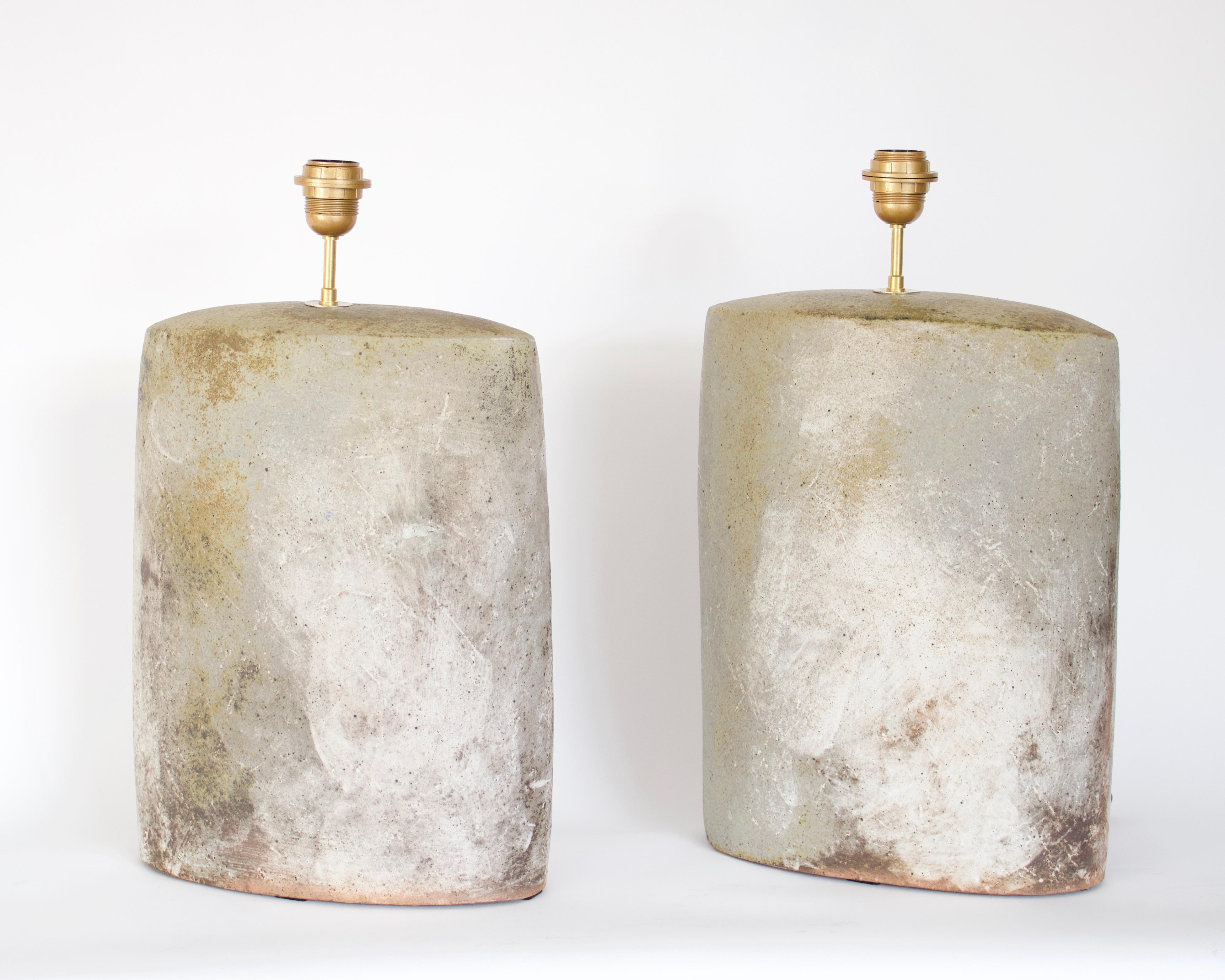 David Whitehead French Ceramic Contemporary Table Lamps La Borne  1