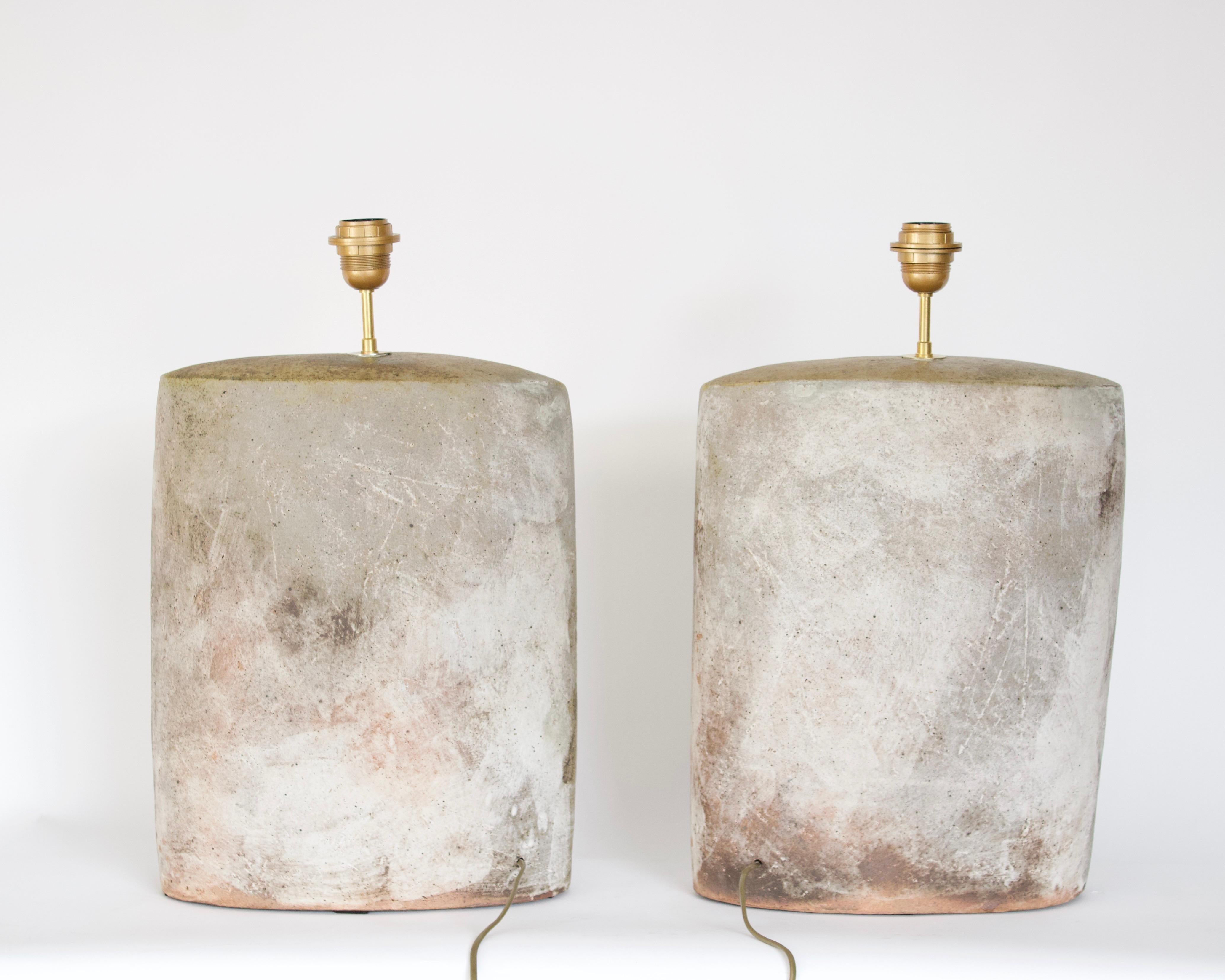 David Whitehead French Ceramic Contemporary Table Lamps La Borne  4