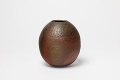 David Whitehead La Borne Vaso in gres marrone di design del XX secolo cottura a legna