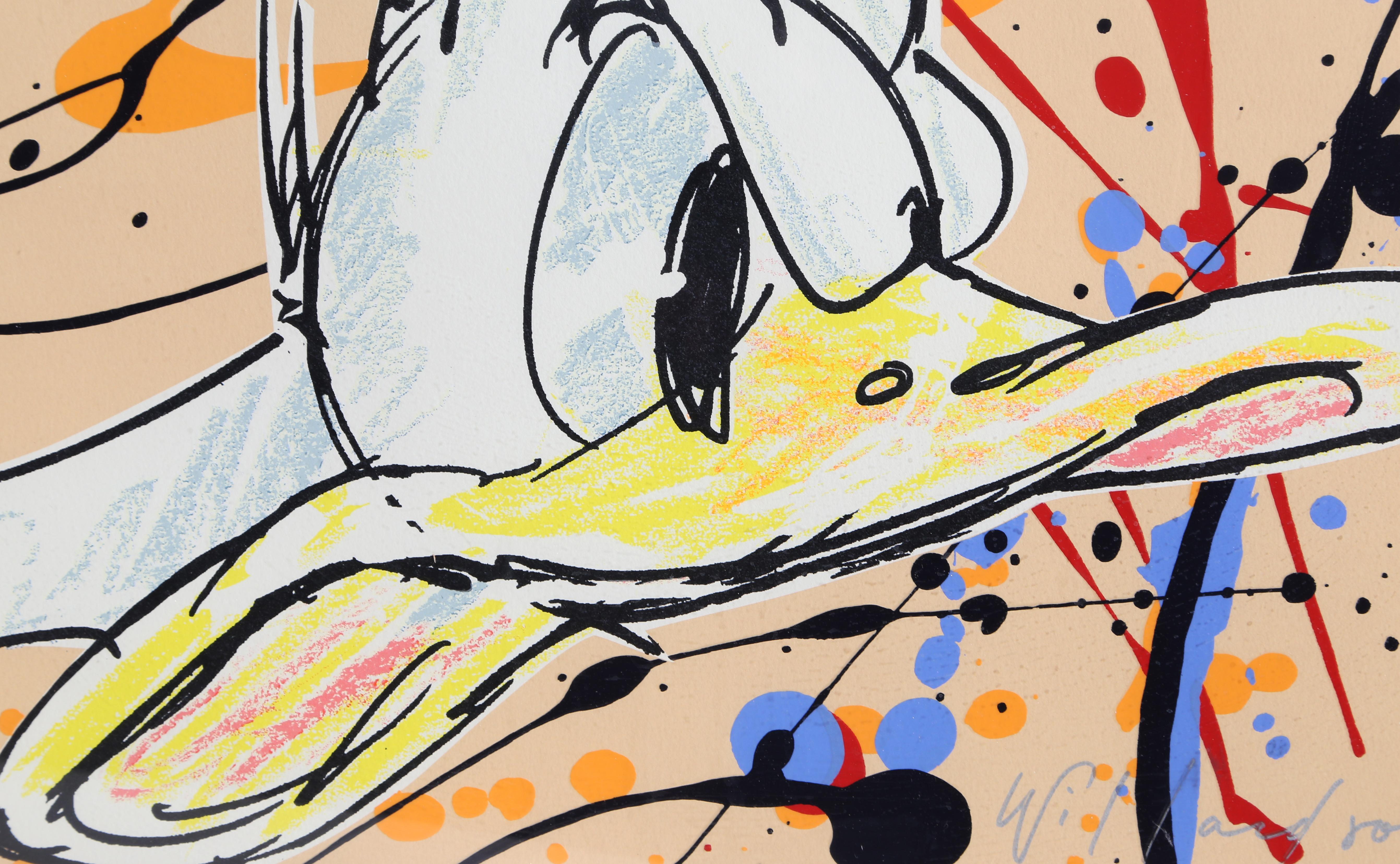 The Duck Has Pluck, Abstrakte und Pop-Art-Lithographie von David Willardson im Angebot 1