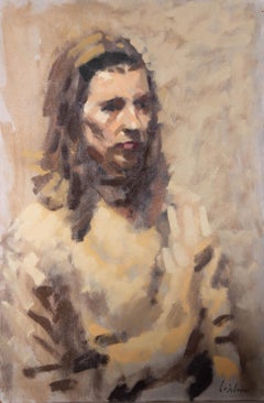 David Wilson (1919-2013) - 1966 Oil, Study Of Mary Cheal