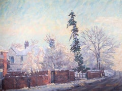 David Wilson (1919-2013) - 1985 Öl, St. Albans In The Snow