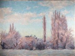 David David (1919-2013) - 1989 Olio, Prato di St Albans