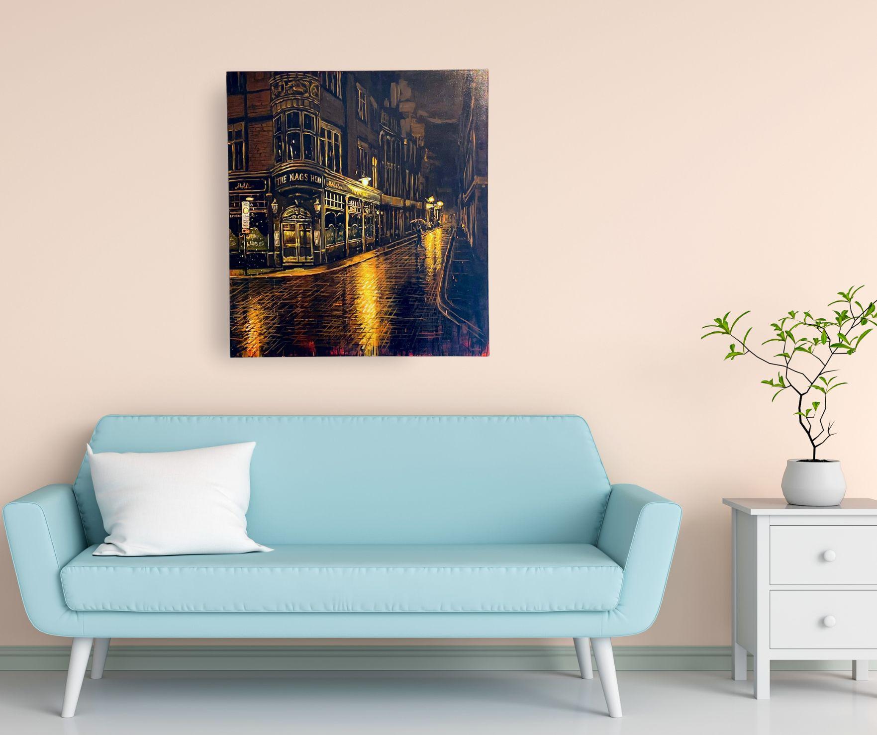 Questa eccezionale opera d'arte è attualmente in mostra e in vendita presso la Signet Contemporary Art Gallery e online.

Entra nel fascino senza tempo della vita notturna urbana con 