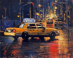 Left-original modern impressionism New York cityscape painting-contemporary Art