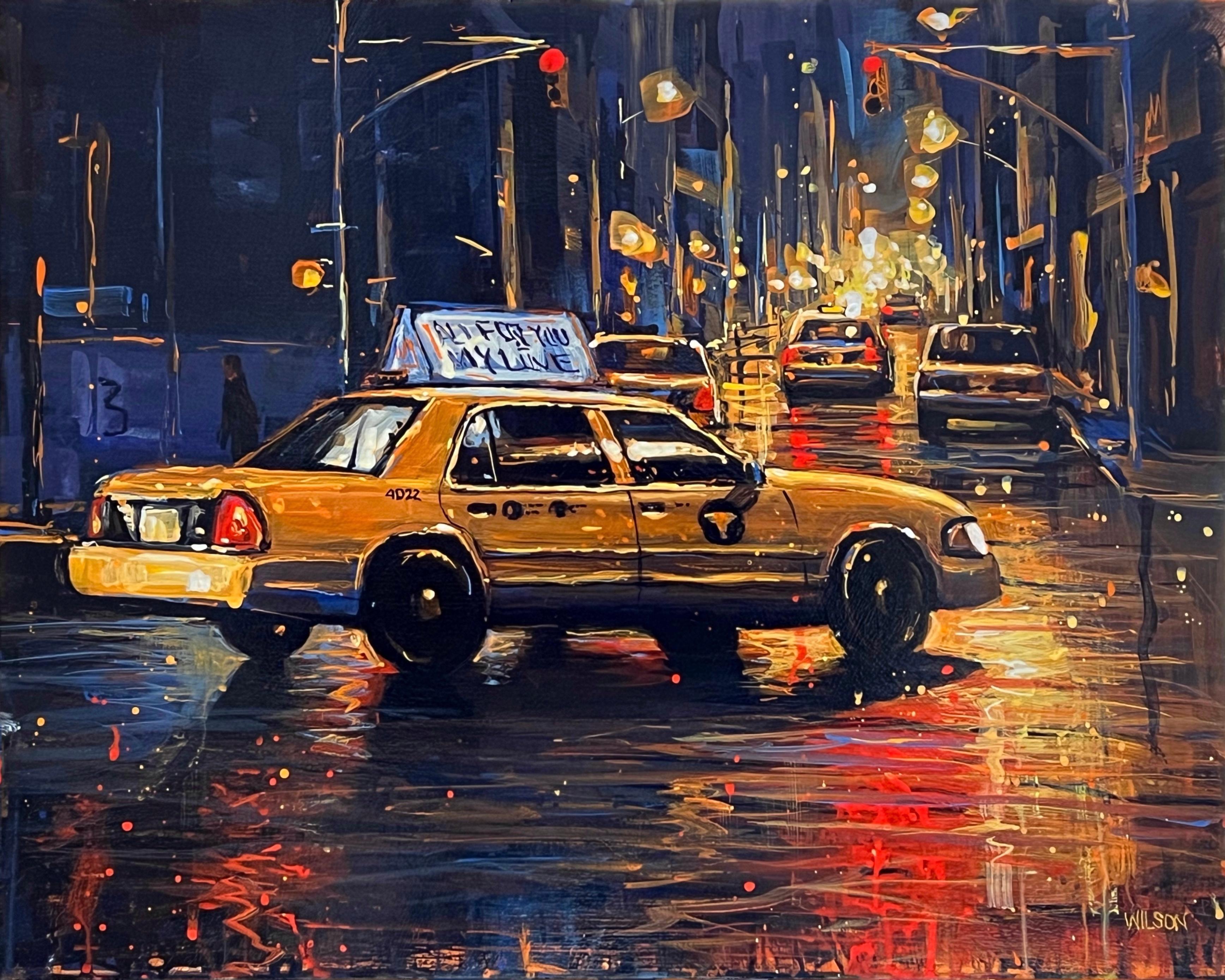 Links-originaler moderner Impressionismus New Yorker Stadtbild Malerei-zeitgenössische Kunst