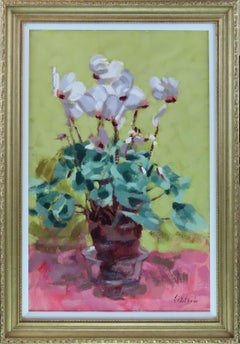 Vintage Original Oil on Canvas, David Wilson, "Lillies"