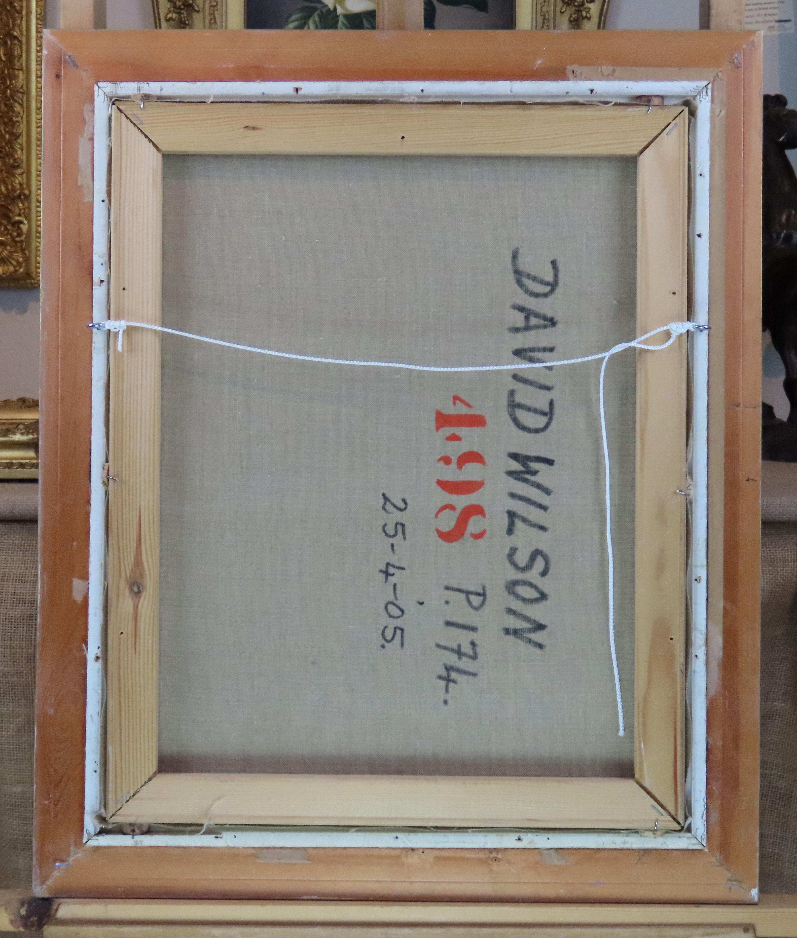 Original Ölgemälde auf Leinwand, David Wilson, „Rosablumen“ im Angebot 6