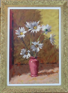 Vintage Original Oil on Canvas, David Wilson, "Still Life of Flowers"