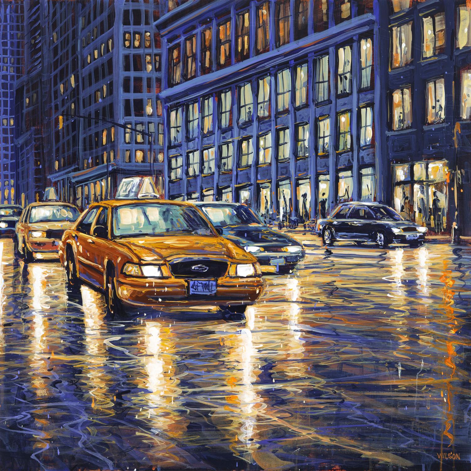 The Way It Was - original modern impressionism cityscape London painting-Art
