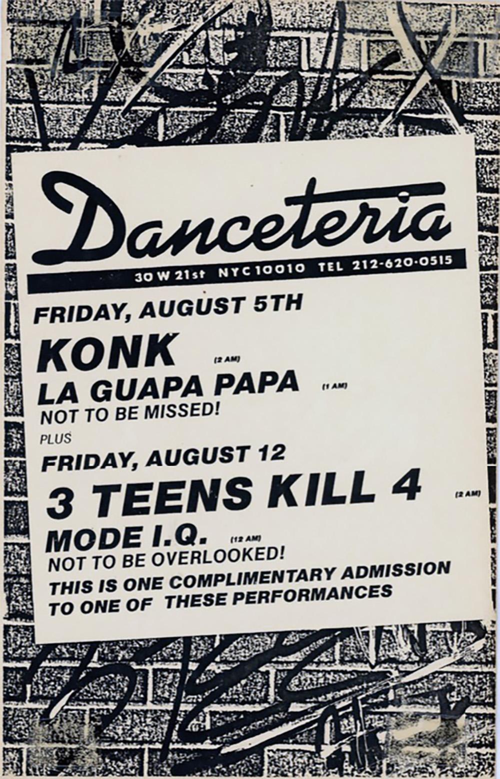 David Wojnarowicz Danceteria 1983 (Ankündigung) (Nordamerikanisch) im Angebot