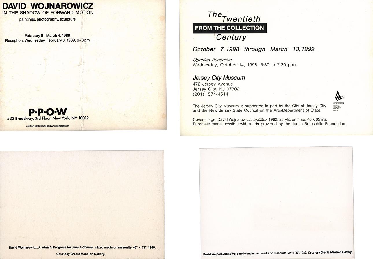 David Wojnarowicz 1986-1999: a set of 4 illustrated announcements For Sale 4