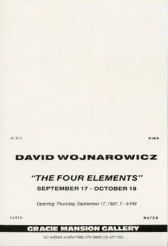David Wojnarowicz illustrated announcement 1987 (Gracie Mansion gallery)