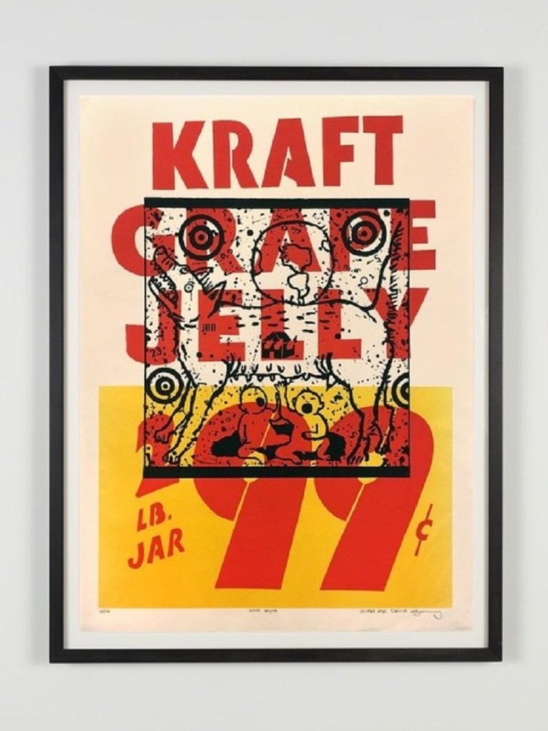 True Myth (Kraft Grape Jelly), typography,  - Print by David Wojnarowicz