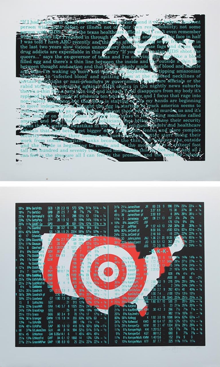 Untitled (For Act Up), graphic, contemporary, political - Print by David Wojnarowicz